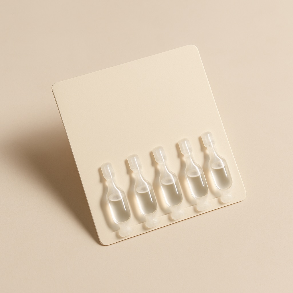 Card-style break-to-use single-dose pack